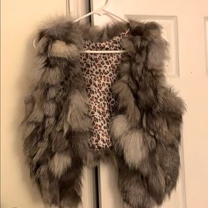Faux fur vest